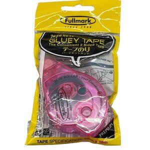 Fullmark gluey tape 2 sided tape 6mm x18m permanent bond smooth application READ